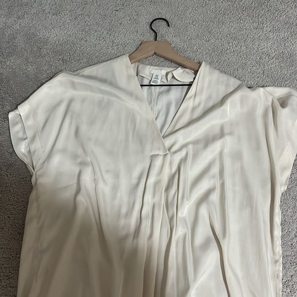 SOLD** H&M Cream shirt-style Dress* - Picture 3 of 4
